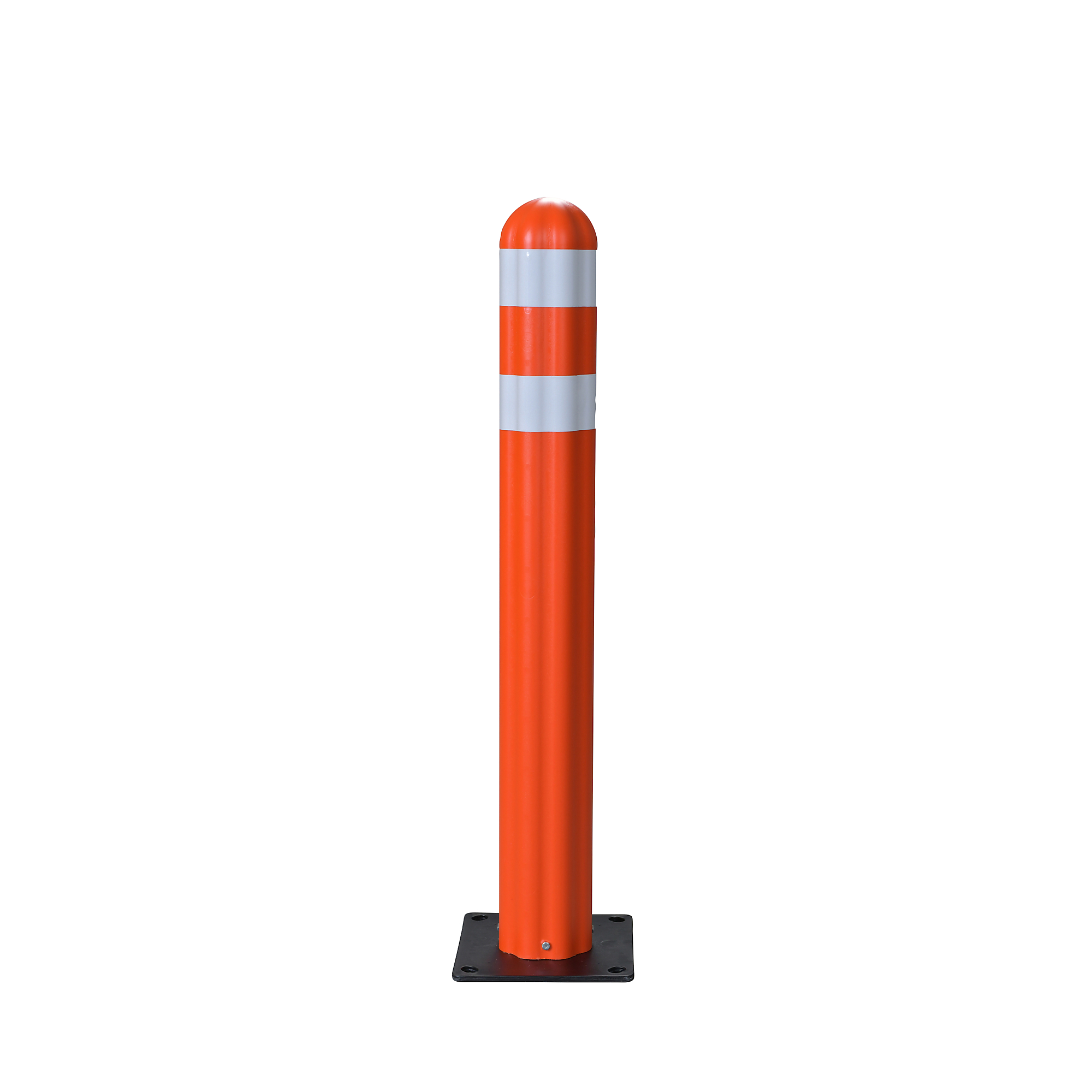 Eagle Plastic Guide Post Delineators — 5.75in. x 42in., 3in. Wide Reflective Bands, Orange, Model# 1734OR